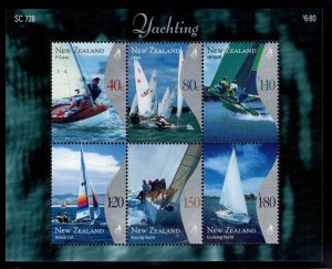 New Zealand Scott 1620a MNH** Yachting souvenir sheet