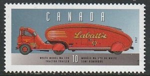 1996 Canada - Sc 1605m - MNH VF -1 single - Vehicles -5- Tractor-Trailer