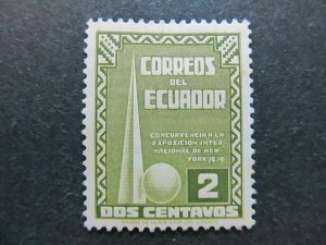 1951 A4P47F85 Ecuador Postal Tax Stamp 20c on 2s used-