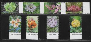 Aruba 575-82 Flowers set MNH (lib)