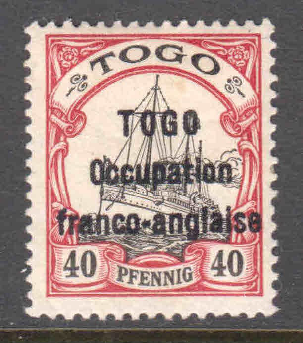 GERMANY TOGO 170 OG H F-VF $15,000 SCV