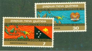 PAPUA NEW GUINEA 423-4 MH BIN $0.85