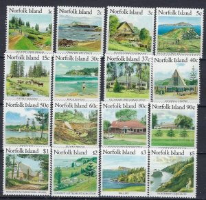 Norfolk Is 401-16 MNH 1987-88 Island Scenes (ak1447)