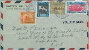 86063 - GUATEMALA - POSTAL HISTORY - Overprinted stamps on AIRMAIL 1941  Orchids