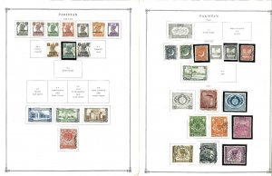 Pakistan 1947-1979 M & U & in Mounts on Scott Interenational Pages