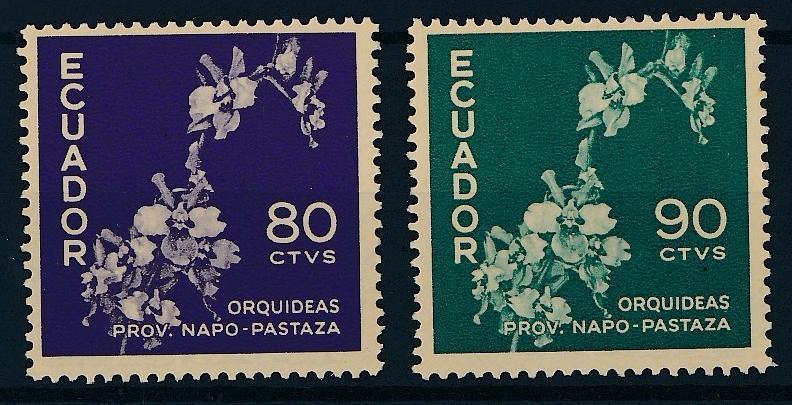 [63748] Ecuador 1960 Flora Flowers Blumen Orchids From Sheet MNH