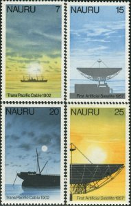 Nauru 1977 SG161-164 Cable and Satellite set MNH