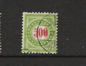 SWITZERLAND J28a YELLOW GREEN VFU E790