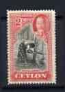 Ceylon 1935-36 KG5 Tapping Rubber 2c Perf 14 unmounted mi...
