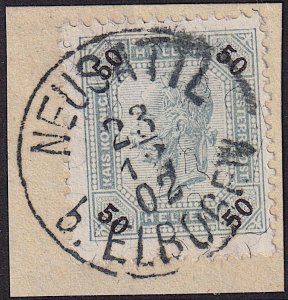 Austria - 1899 - Scott #81 - used on piece - NEUSATTL b. ELBOGEN pmk Czech Rep.