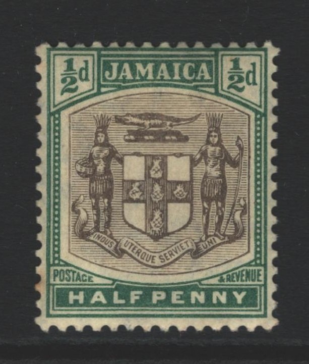 Jamaica Sc#37 MVLH - pencil on reverse