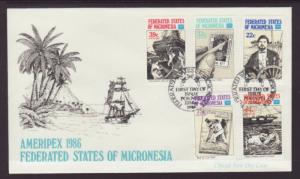 Micronesia C21-C25 Ameripex U/A FDC