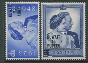 Kuwait - Scott 82-83 - Silver Wedding Issue -1948 -MNH-Set of 2 Stamps