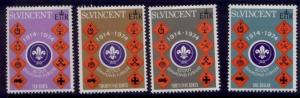 St Vincent 385-8 MNH Boy Scouts, Crest