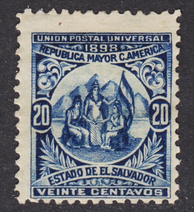 El Salvador Scott 184  wtmk 117 F+ mint OG HHR 1st issue..