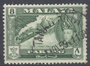 Malaya Pahang Scott 76 - SG79, 1957 Sultan 8c used