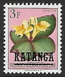 Katanga # 28 - Costus , overprint - MNH.....{KlBl25}