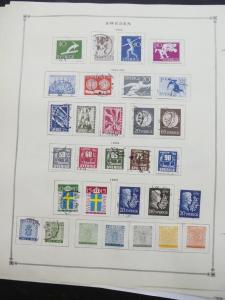 EDW1949SELL : SWEDEN Very clean Mint & Used collection on album pages. Cat