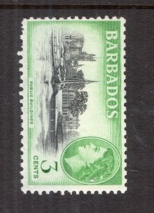 Barbados 1950s Early Issue Fine Mint Hinged 3c. NW-137604