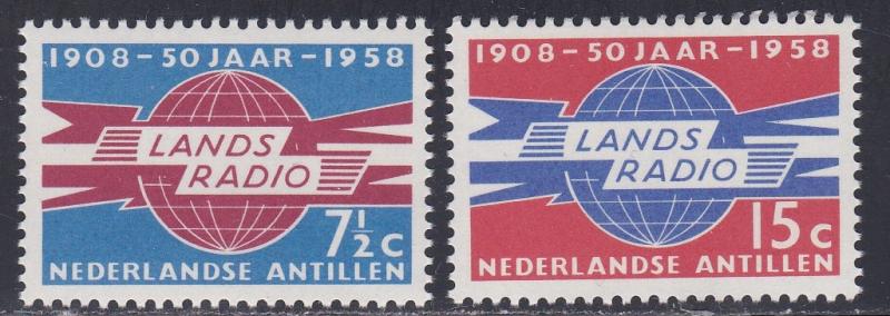 Netherlands Antilles # 258-259, Radio & Telegraph Administration 50th Anniv.