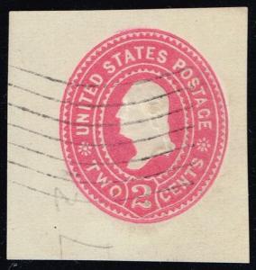 US #U362 Washington Cut Square; Used (0.25)