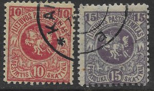 Lithuania #40-41   Used