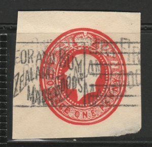 NEW ZEALAND Postal Stationery Cut Out A17P20F21410-