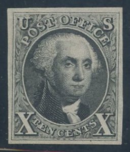 US Scott #4 Mint, XF, NGAI, PFC (Graded 90)