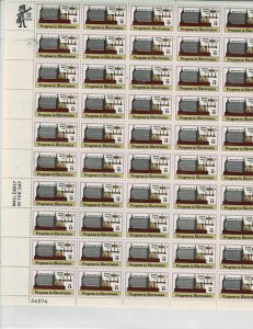 Progress in Electronics 6c US Postage Sheet #1500 MNH VF