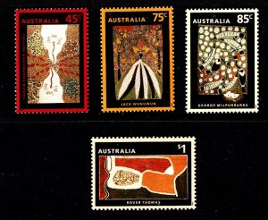 Australia 1993 Aboriginal Art - Dreamings  Set of 4 MNH