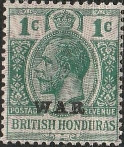 British Honduras, #MR1 Unused From 1916-17