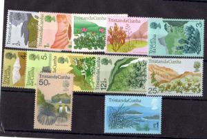 Tristan Da Cunha 1972 Flowers & Plants SG158/169 Mint X5938