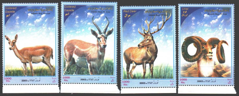 Iran. 2003. 2910-13. mammals. MNH.