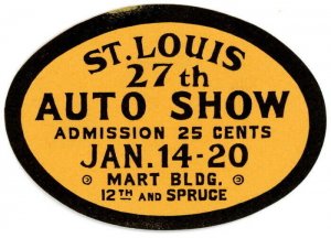 (I.B) US Cinderella : Auto Show Label (St Louis)