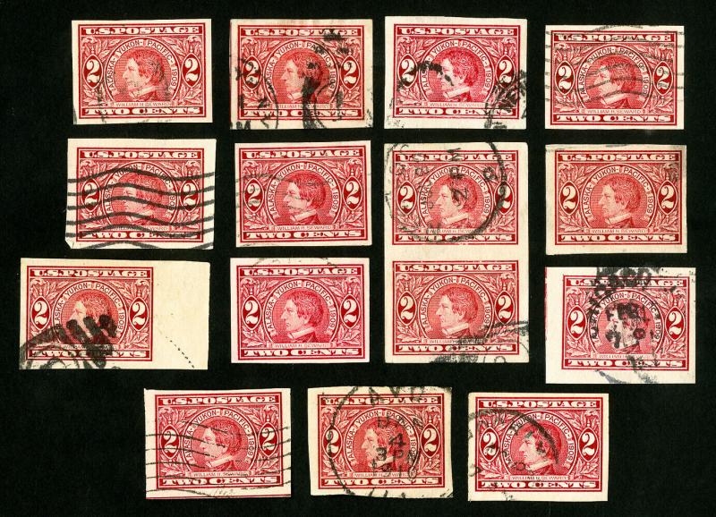 US Stamps # 371 VF Lot of 15 Used Catalog Value $315.00