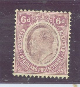 Nyasaland Protectorate #6 Unused Single (King)