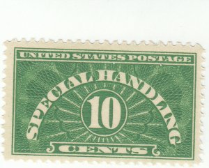 Scott # QE1 - 10c Yellow Green - Special Handling Stamps - MNH