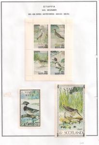SCOTLAND - STAFFA - 1979 - Water Birds - Perf 4v, Souvenir De Luxe Sheets- M L H