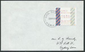 AUSTRALIA 1985 (23 MR) 30c Frama on cover ex Sydney................38005