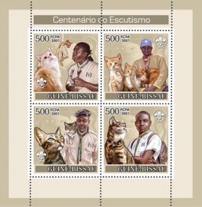 GUINEA BISSAU - 2007 - Centenary of Scouting - Perf 4v Sheet-Mint Never Hinged