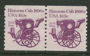 USA - Scott 1904- Transportation Issue -1981- MNG - Coil Pair 2 X 10.9c Stamp