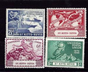 St Kitts-Nevis 95-98 NH 1949 UPU set