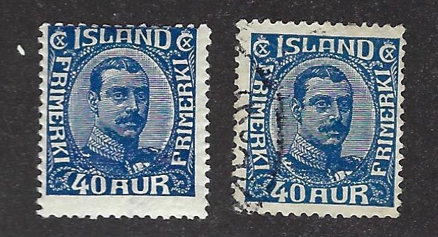 Iceland SC#124 Mint & Used Fine SCV$102.50...Worth a Close Look!