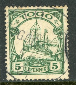 Germany 1900 Togo 5pf Green Scott # 8 VFU X403