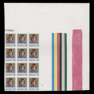 Lesotho 1982 Birthday of Princess of Wales imperf proof block ––