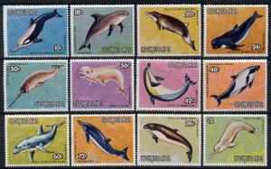 Cook Islands 1984 Save the Whale perf set of 12 values un...