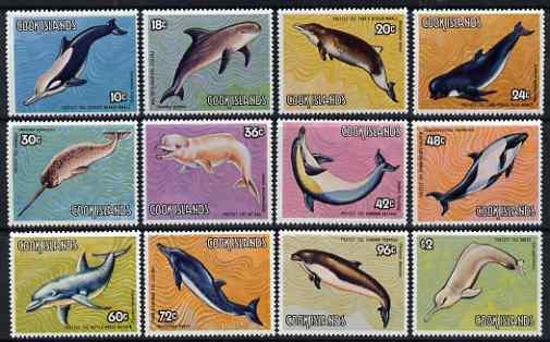 Cook Islands 1984 Save the Whale perf set of 12 values un...