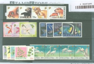 Singapore #645-8/584-7/670-3A/ Mint (NH) Single (Complete Set)