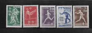 FINLAND, B69-B73, MINT HINGED, SPORTS