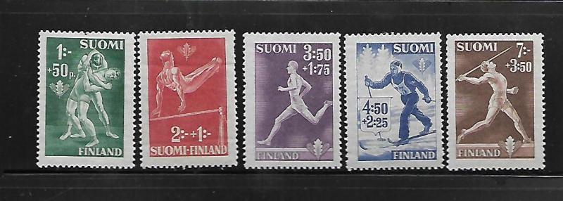 FINLAND, B69-B73, MINT HINGED, SPORTS